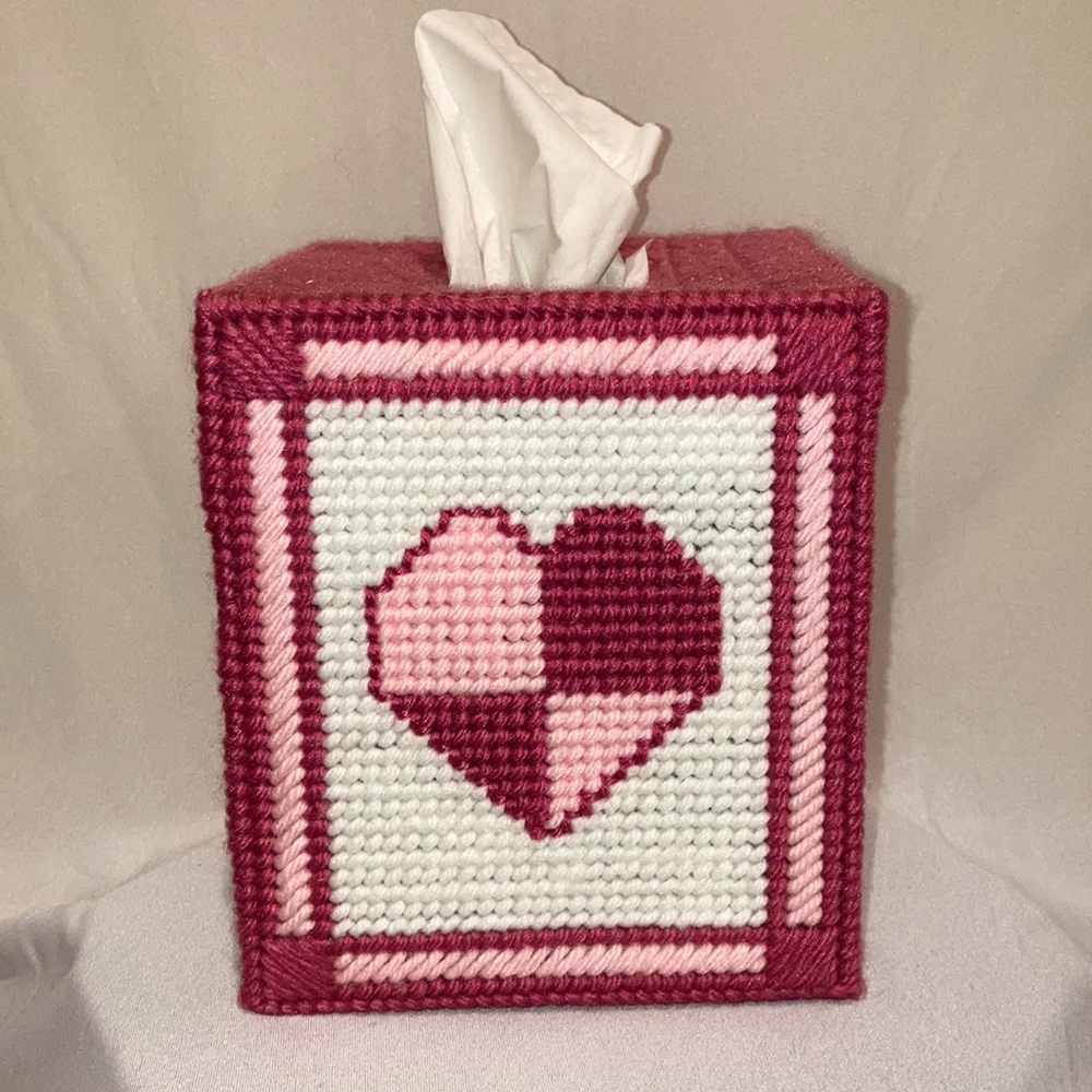 Valentines Day Hearts Tissue Box Cover NEW